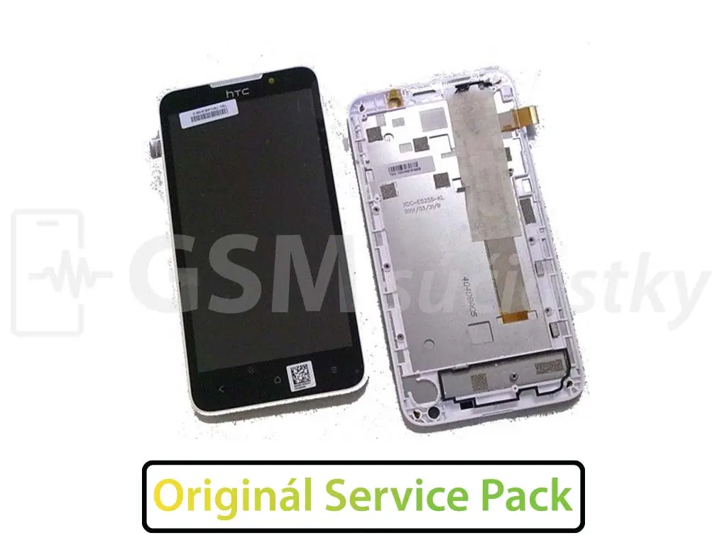 HTC Desire 516 LCD displej + dotykové sklo a rám Originál