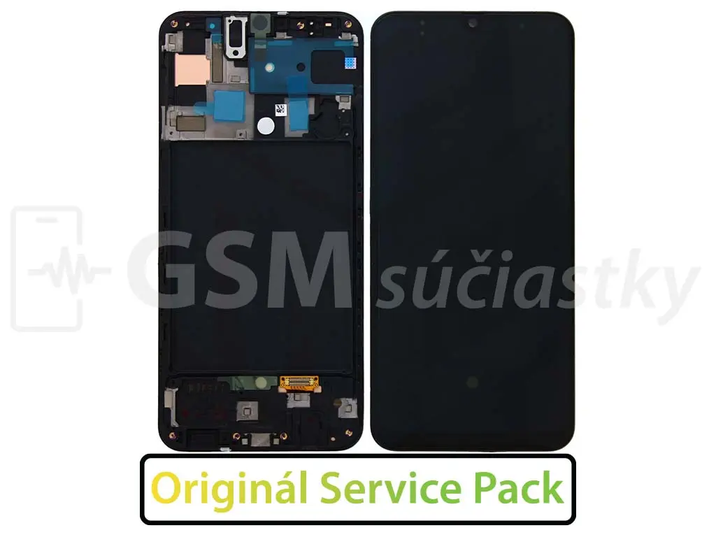 Samsung A505 Galaxy A50 LCD displej + Dotykové sklo a Rám Originál