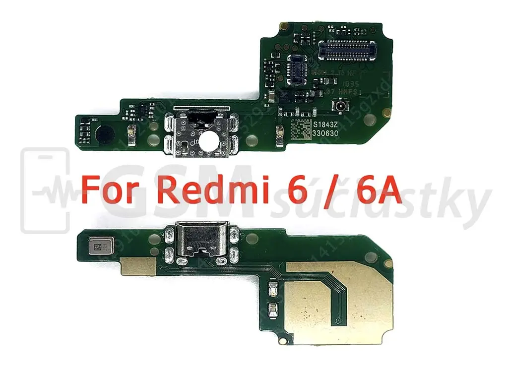 Deska nabíjení Xiaomi Redmi 6,6A nabíjecí konektor, mikrofon