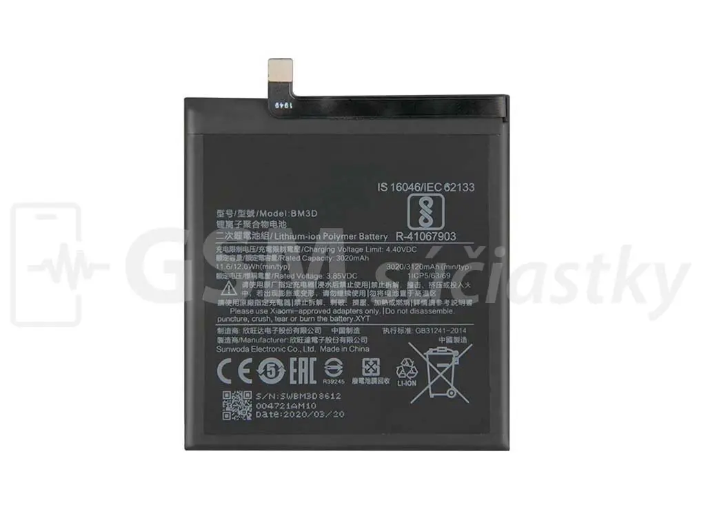 Baterie Xiaomi Mi 8 SE BM3D
