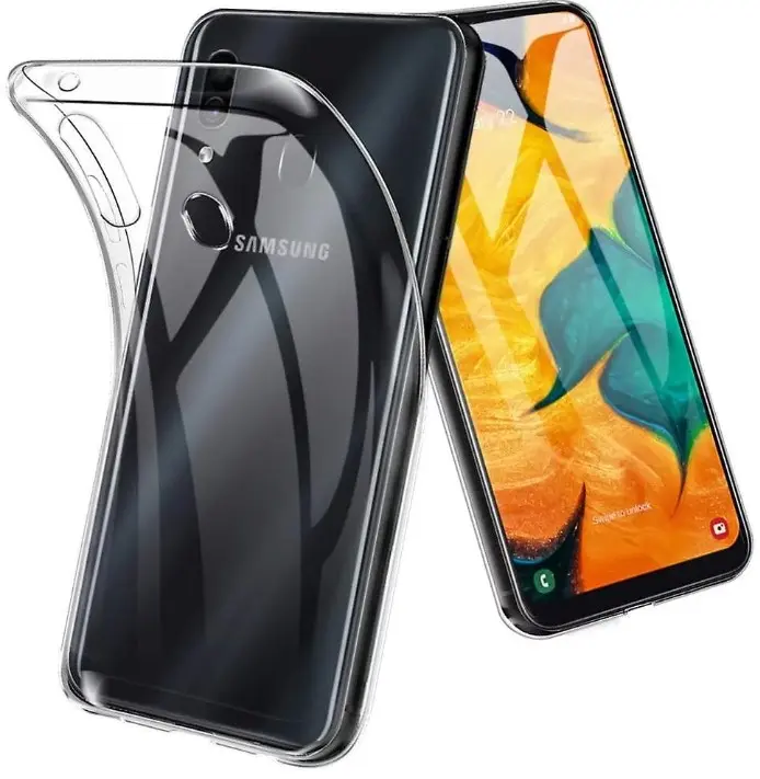 Průhledné silikonové pouzdro Samsung A202 Galaxy A20e