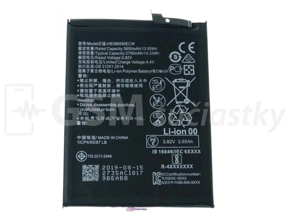 Baterie Huawei Honor 8X, Honor 9X Lite HB386590ECW