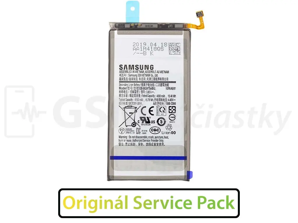 Baterie Samsung Galaxy S10 Plus, G975F BG975ABU Original