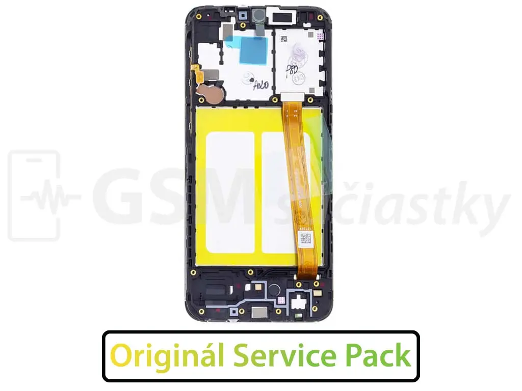Samsung A202 Galaxy A20e - LCD displej + dotykové sklo a rám originál