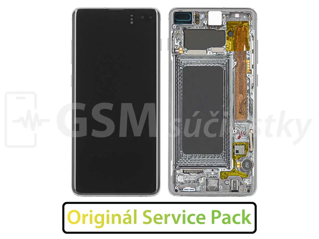 Samsung G975F Galaxy S10 Plus LCD displej + Dotykové sklo a Rám Originál černý