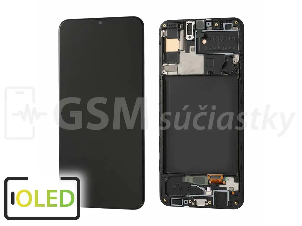 Samsung A307 Galaxy A30s LCD displej + dotykové sklo a rám OLED