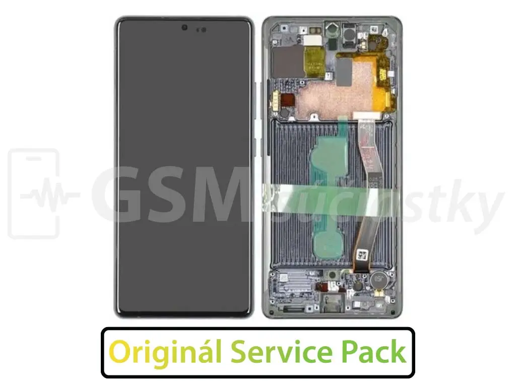 Samsung G770 Galaxy S10 Lite LCD displej + Dotykové sklo a Rám Originál