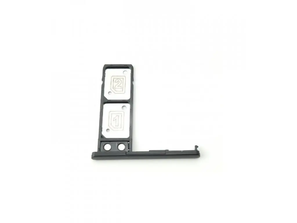 61016 držák SIM karty a paměťové karty Sony Xperia l2 h4311 černá barva
