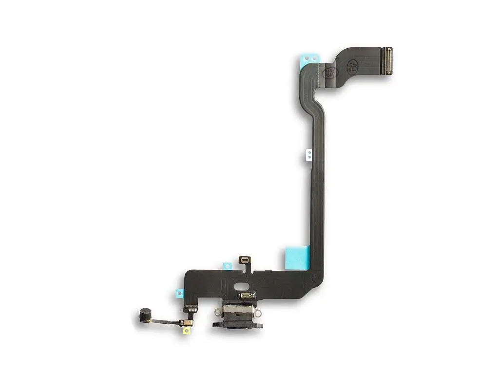 Flex kabel nabíjení iPhone XS nabíjecí konektor, mikrofon černý