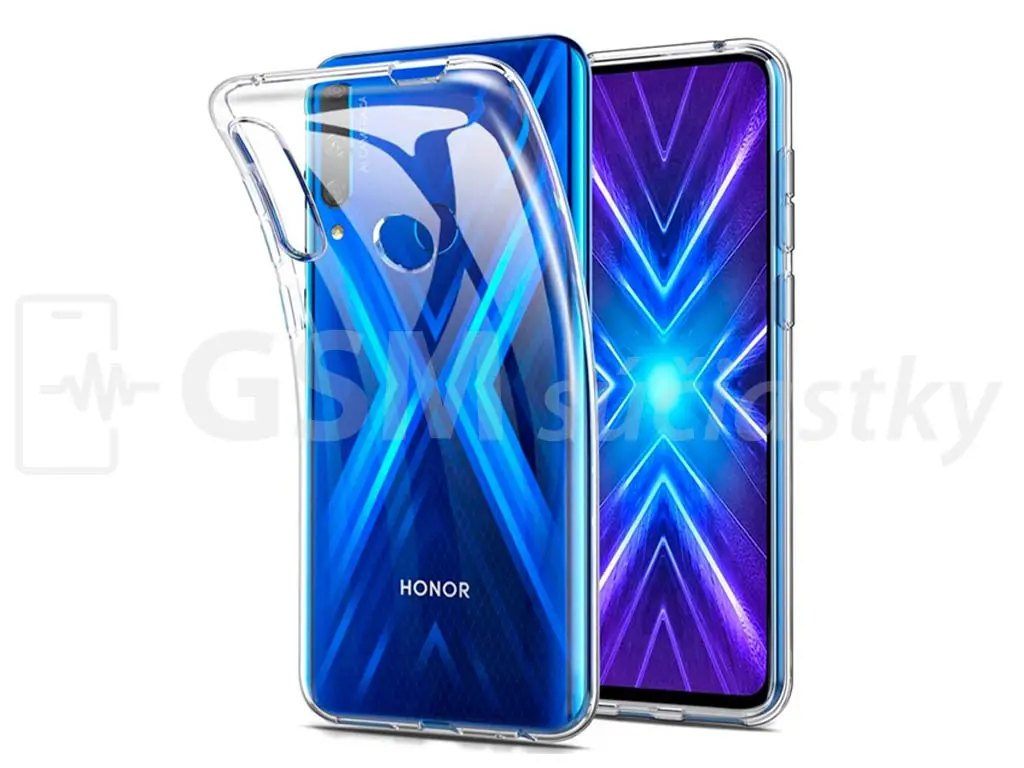 Průhledné silikonové pouzdro Huawei Honor 9X, P Smart Z