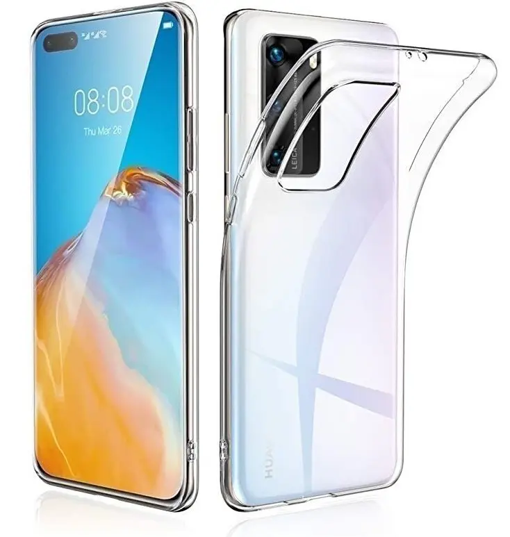 Průhledné silikonové pouzdro Huawei P40