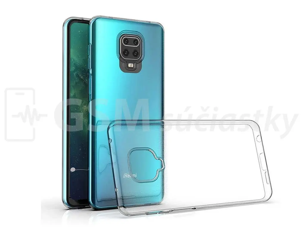 Průhledné silikonové pouzdro Xiaomi Redmi Note 9 Pro, Note 9S