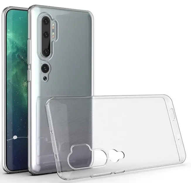 Průhledné silikonové pouzdro Xiaomi Mi Note 10, Mi Note 10 Pro
