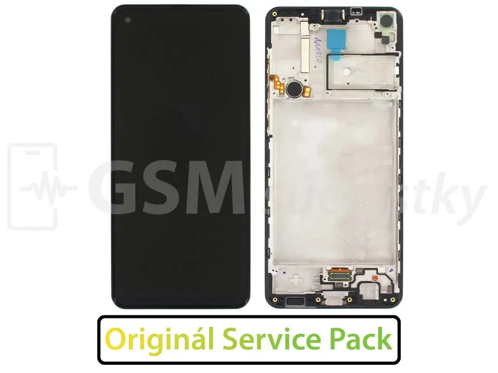 Samsung A217 Galaxy A21s LCD displej + Dotykové sklo a Rám Originál