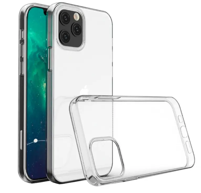 Průhledné silikonové pouzdro iPhone 12, 12 Pro
