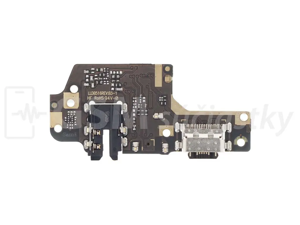 PCB deska nabíjení Xiaomi Redmi Note 8T nabíjecí konektor, mikrofon