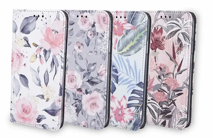 Dámské knižní pouzdro iPhone 12 Pro Max – květy