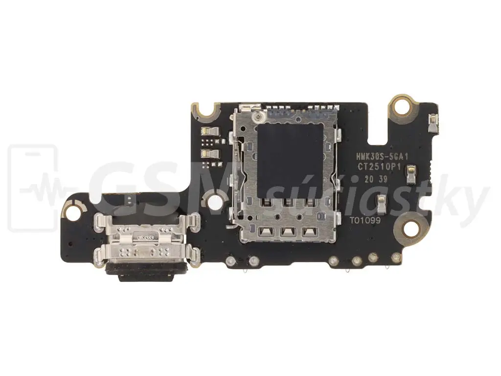 PCB deska nabíjení Xiaomi Mi 10T, Mi 10T Pro nabíjecí konektor, mikrofon, čtečka SIM