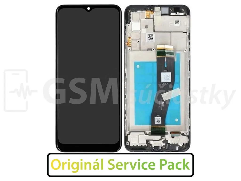 Samsung A025G Galaxy A02s LCD displej + Dotykové sklo a Rám Originál