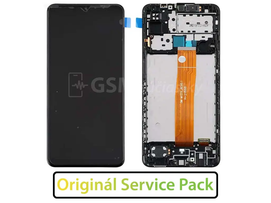 Samsung M127F Galaxy M12 LCD displej + dotykové sklo a rám Originál