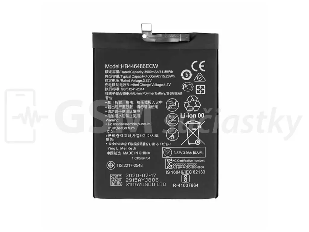 Baterie Huawei P Smart Pro, P Smart Z, Honor 9X - HB446486ECW