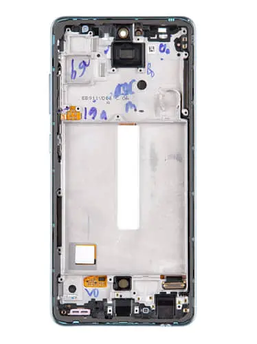 Samsung Galaxy A52, A52 5G LCD displej + dotykové sklo a rám Originál modrý