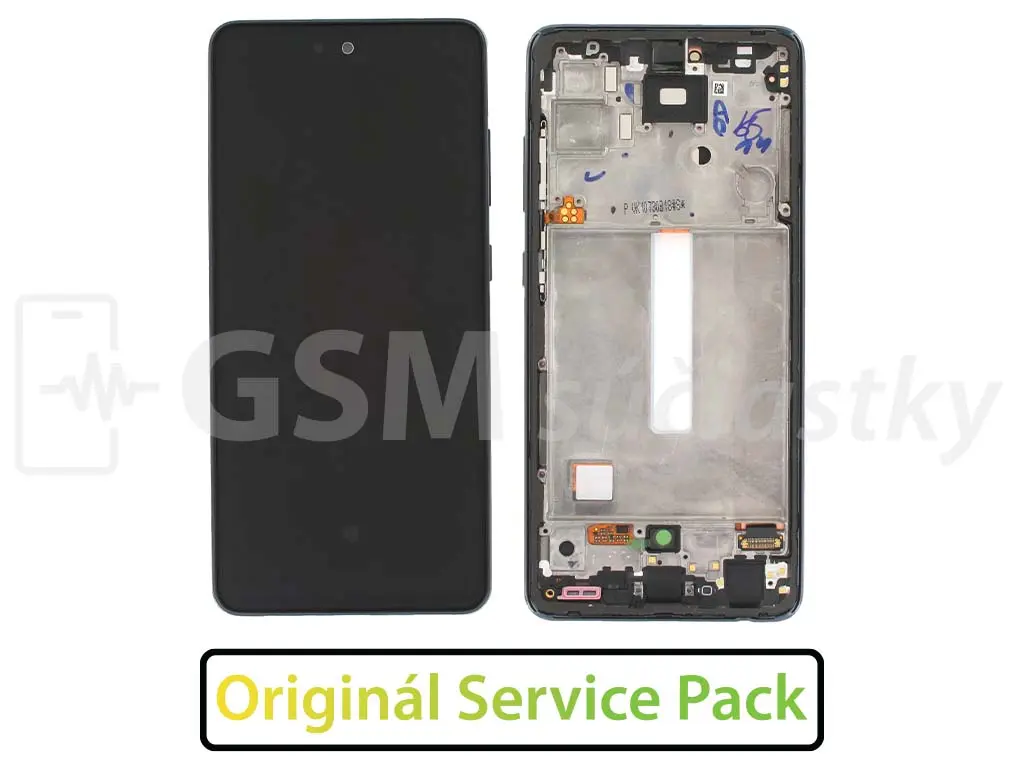 Samsung Galaxy A52, A52 5G LCD displej + dotykové sklo a rám Originál