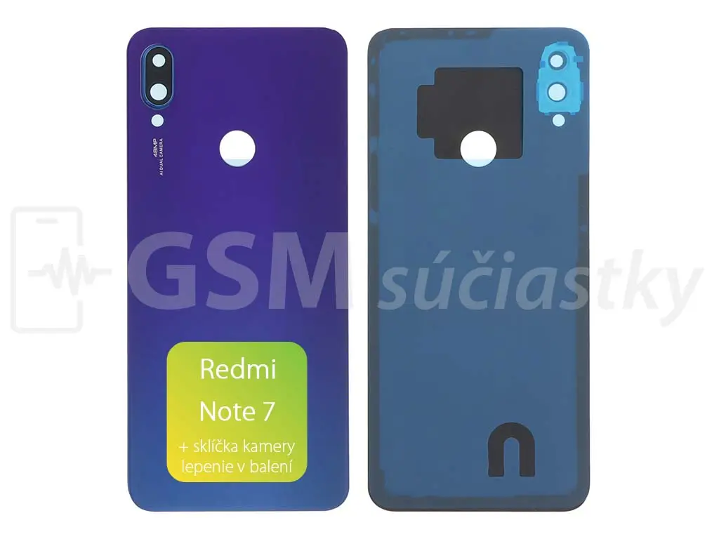 Xiaomi Redmi Note 7 kryt baterie modrý