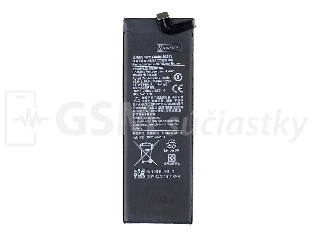Baterie Xiaomi Mi Note 10, Mi Note 10 Pro, Mi Note 10 Lite BM52