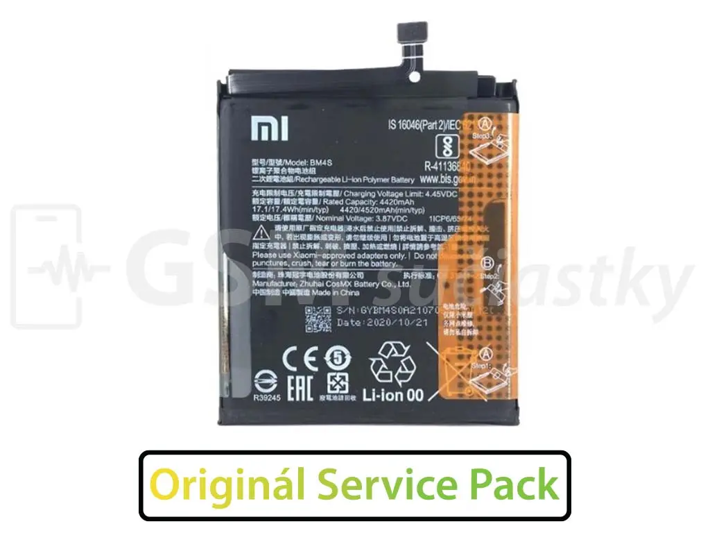 Originální baterie Xiaomi BM4S pro Xiaomi Redmi 10X, Redmi10X Pro 5G
