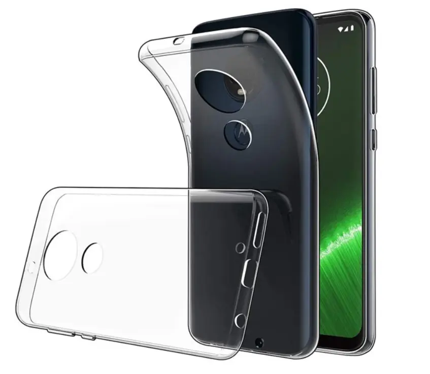 Průhledné silikonové pouzdro Motorola Moto G7 Plus
