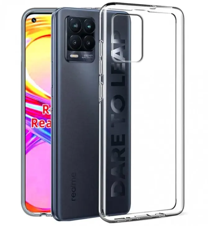 Průhledné silikonové pouzdro Realme 8, Realme 8 Pro