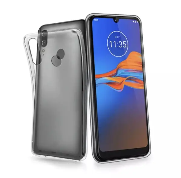 Průhledné silikonové pouzdro Motorola Moto E6 Plus