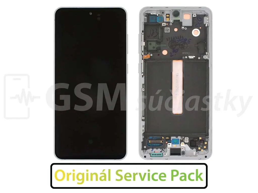 Samsung G990 Galaxy S21 FE LCD displej + dotykové sklo a rám Originál bílý