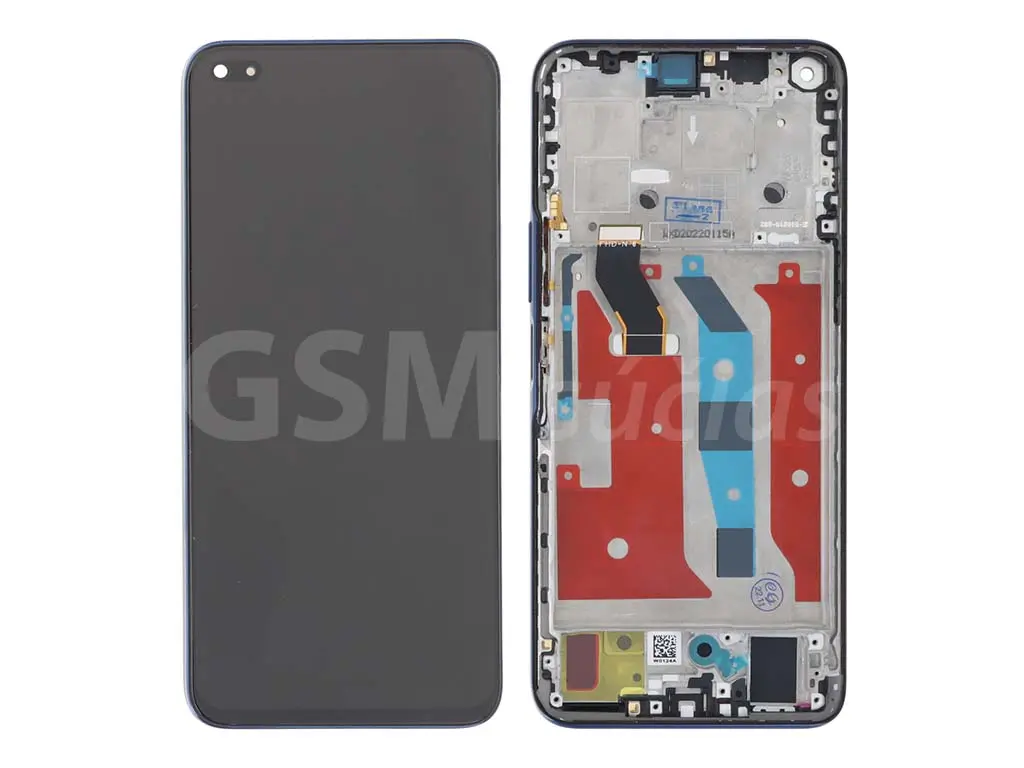 Huawei Nova 8i LCD displej + Dotykové sklo a rám modrý