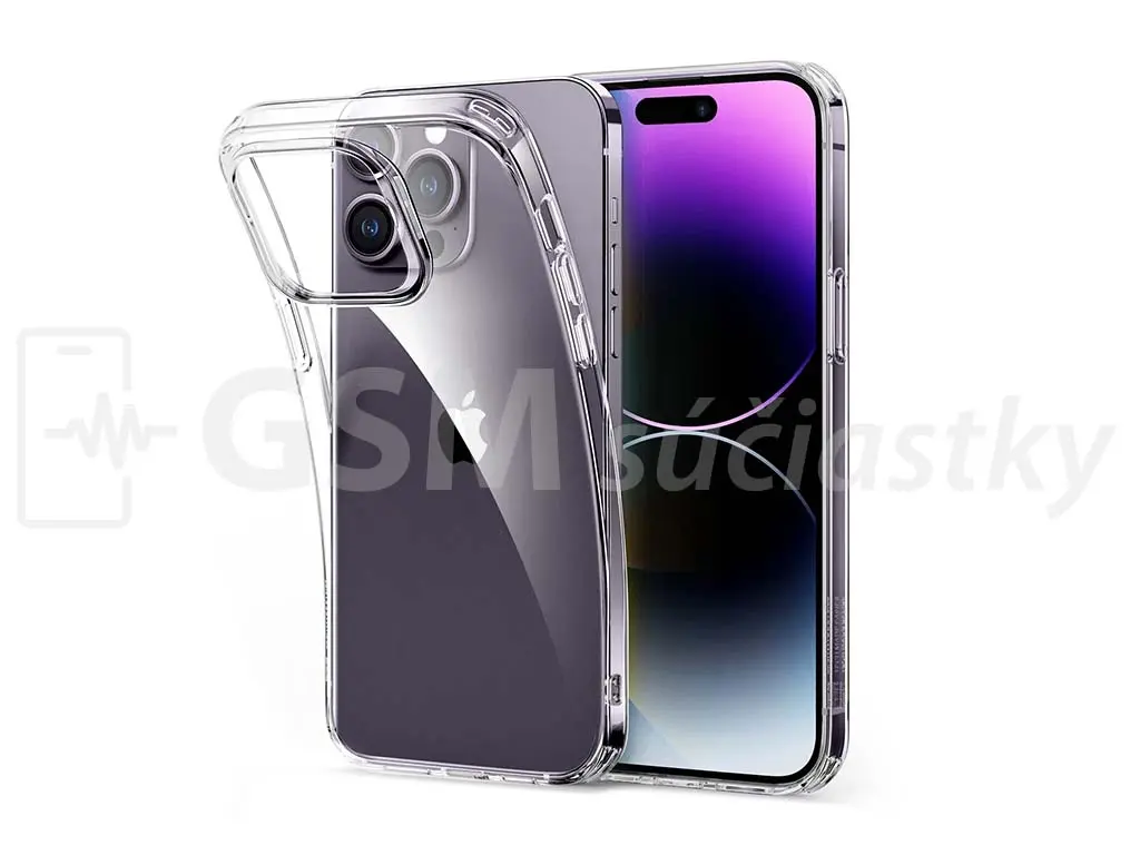 Průhledné silikonové pouzdro iPhone 14 Pro Max
