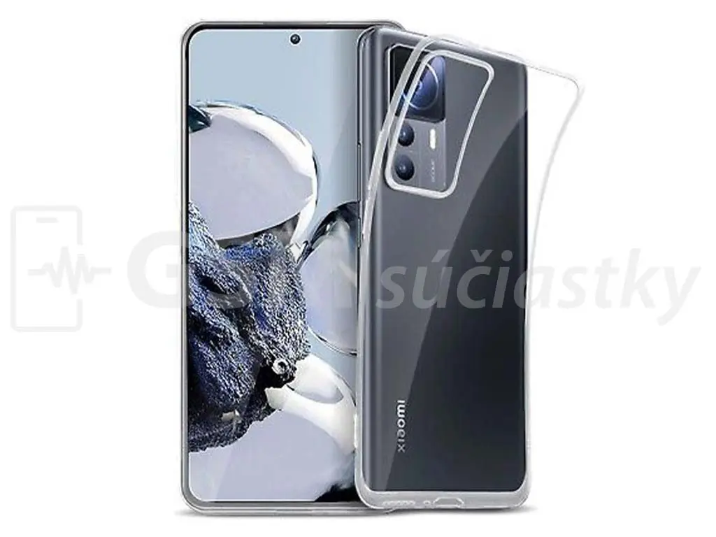 Průhledné silikonové pouzdro Xiaomi 12T, 12T Pro