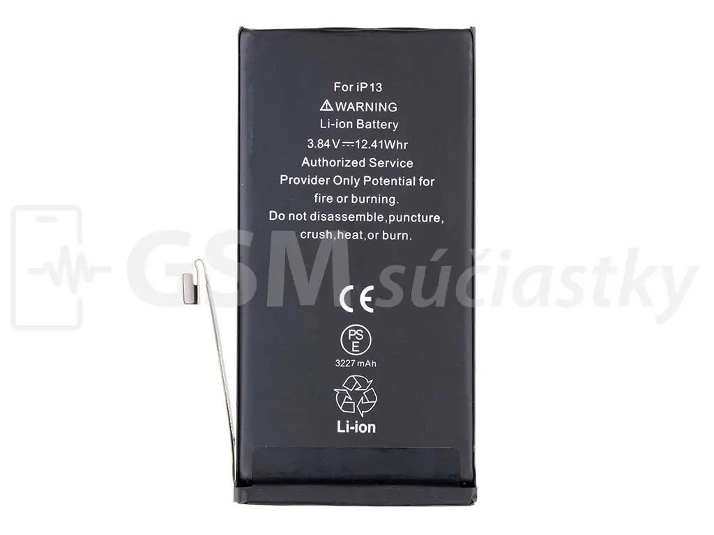 Apple iPhone 13 baterie 3 227 mAh (Zobrazuje zdraví)