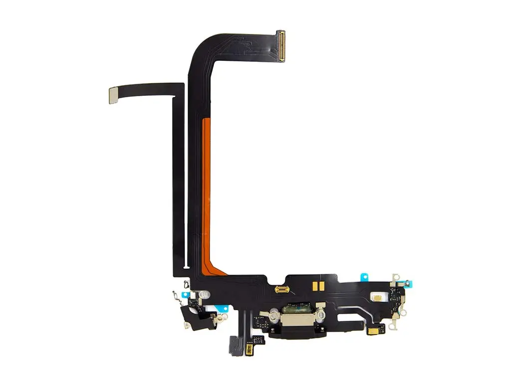 Flex kabel nabíjení iPhone 13 Pro Max nabíjecí konektor, mikrofon černý