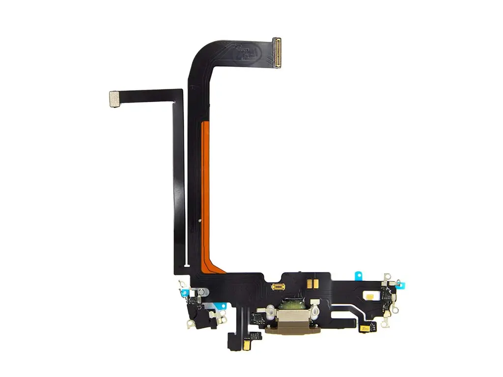Flex kabel nabíjení iPhone 13 Pro Max nabíjecí konektor, mikrofon zlatý