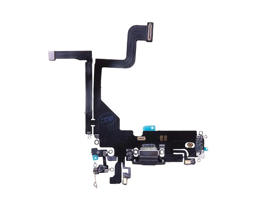 Flex kabel nabíjení iPhone 13 Pro nabíjecí konektor, mikrofon černý