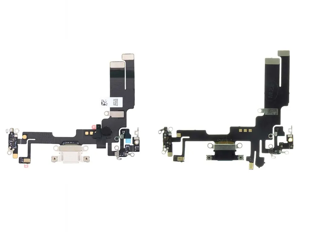 Flex kabel nabíjení iPhone 14 nabíjecí konektor, mikrofon bílý