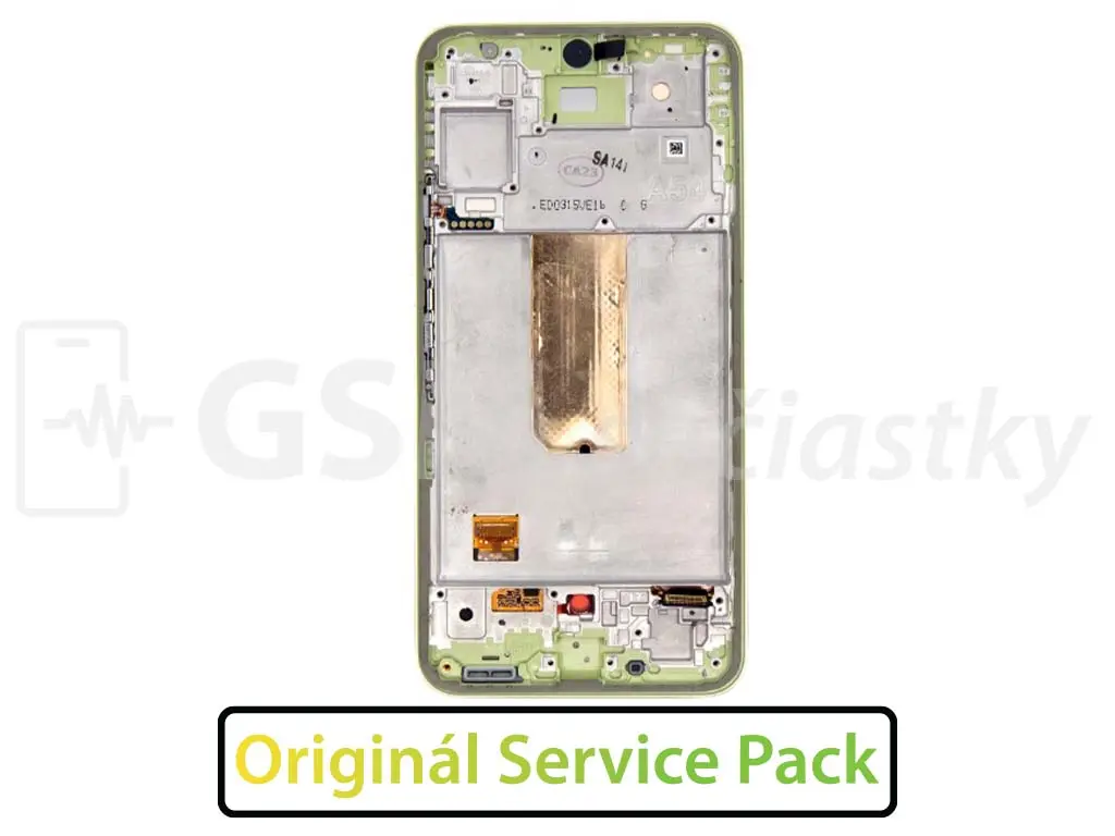 Samsung A546 Galaxy A54 5G LCD displej + Dotykové sklo a Rám Originál Lime