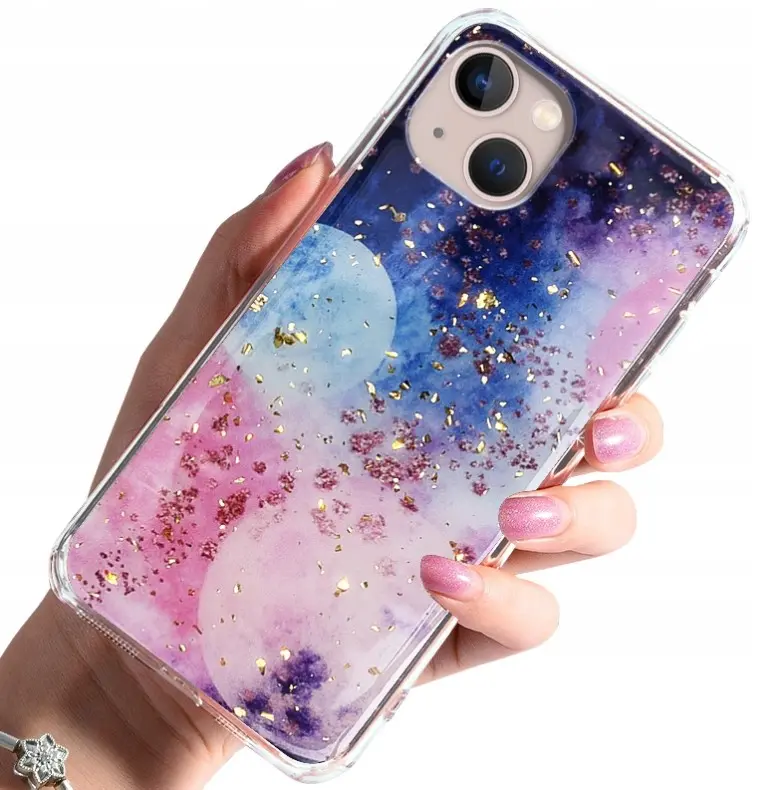 Silikonové pouzdro GLAM GALACTIC iPhone 13