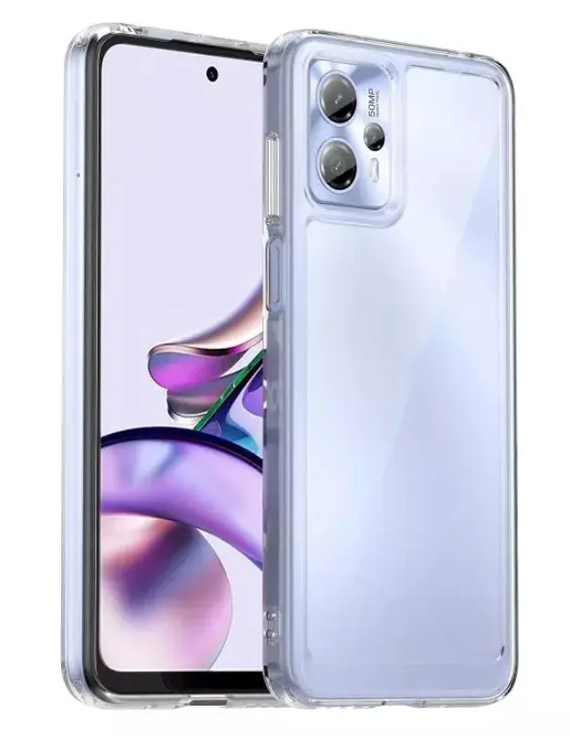 Průhledné silikonové pouzdro Motorola Moto G13, G23, G53
