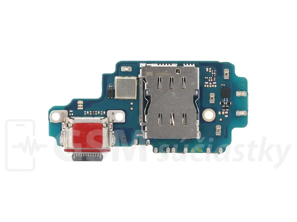 PCB deska nabíjení Samsung S918 Galaxy S23 Ultra nabíjecí konektor, mikrofon