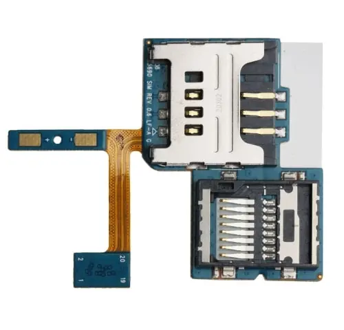 Flex kabel SIM karty a paměťové karty SD Samsung S5690 Galaxy Xcover