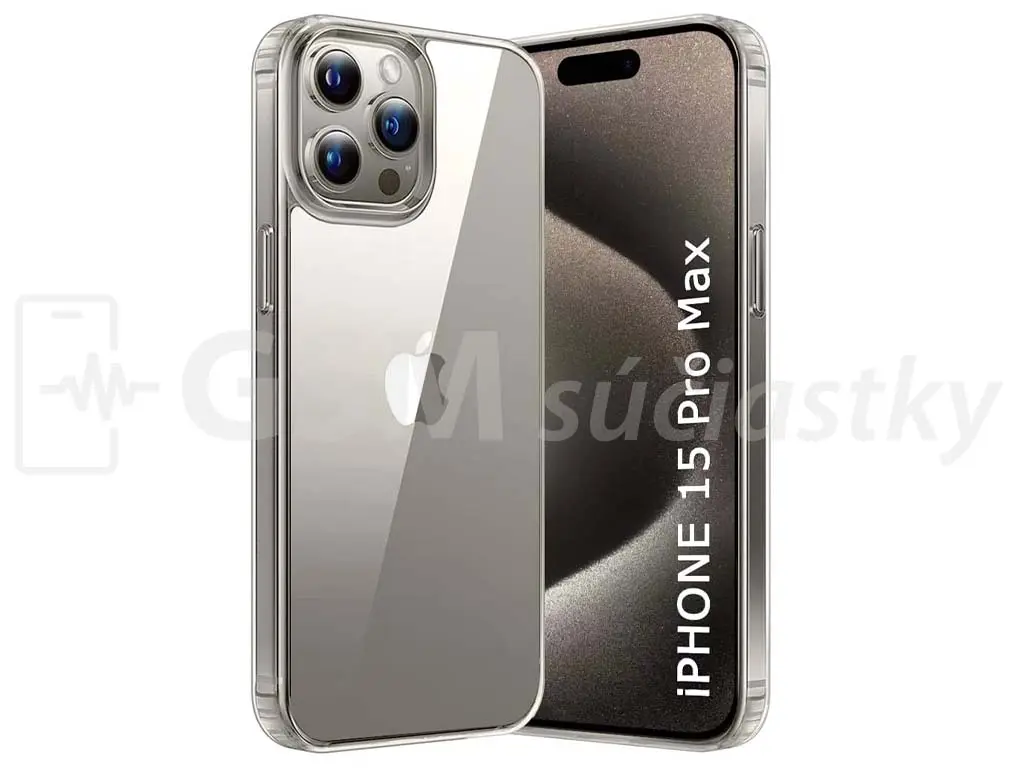 Průhledné silikonové pouzdro Apple iPhone 15 Pro MAX