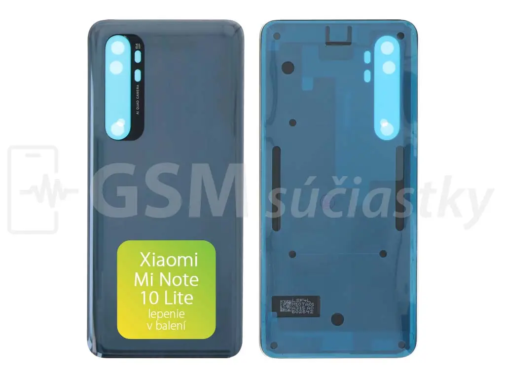Xiaomi Mi Note 10 Lite Kryt baterie černý