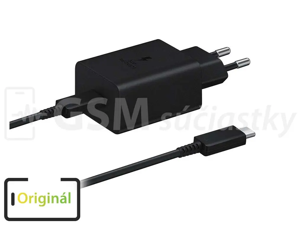 Originál sieťová nabíjačka 15W Samsung + USB kábel TYP C